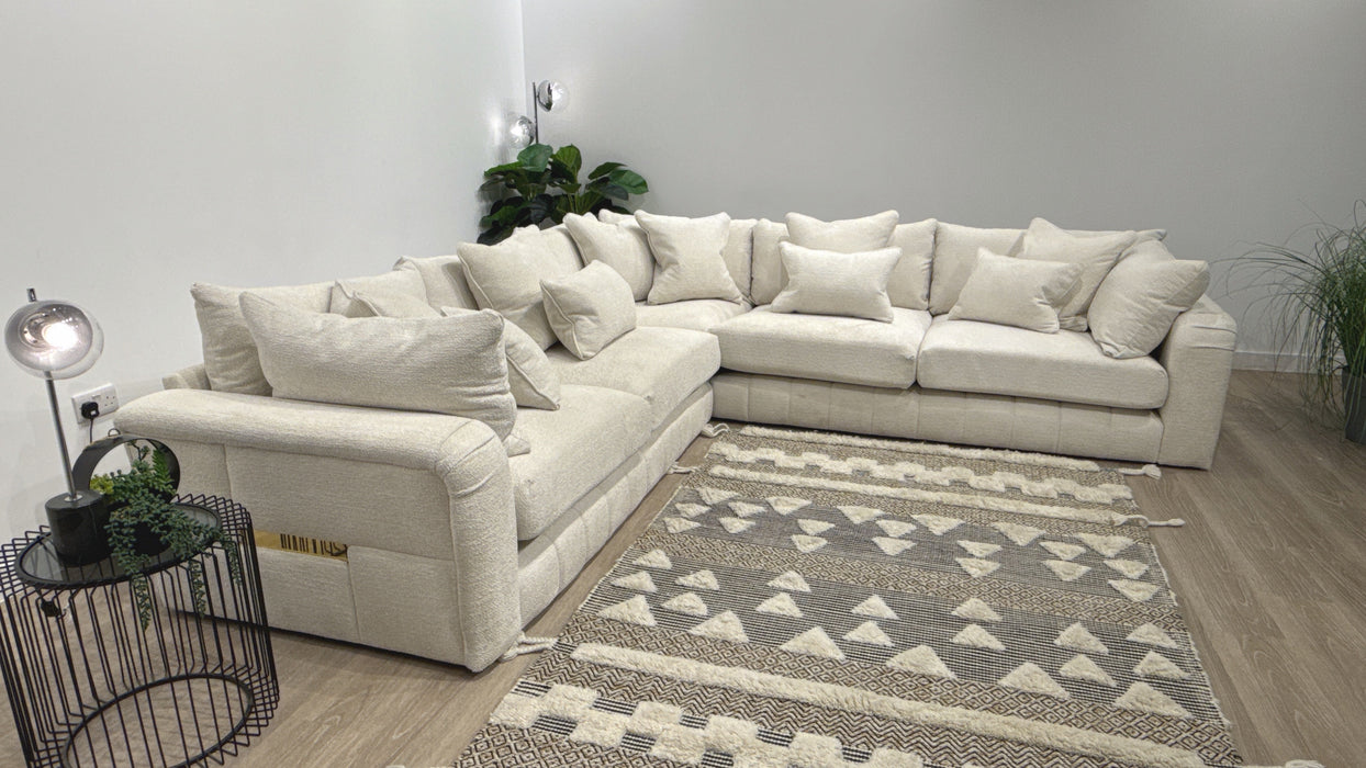 Sofology Westwood Fabric 3 Corner 3  Sofa in Soft Boucle Ecru