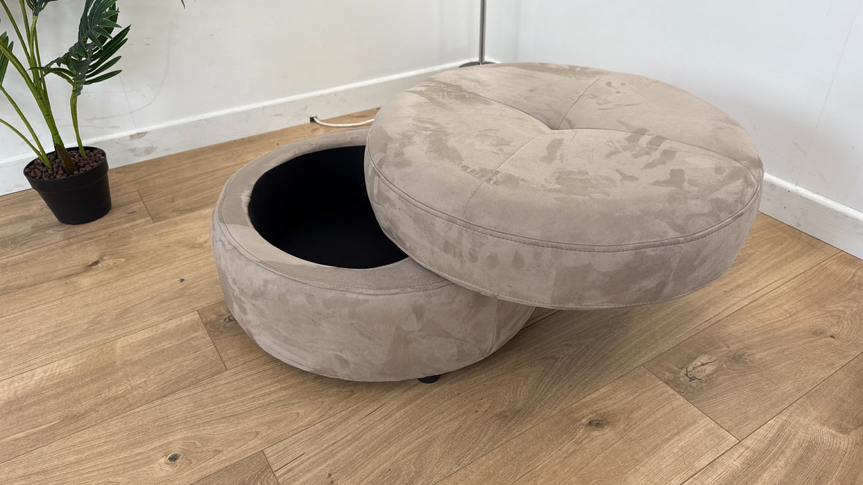 Cadenza - Fabric Storage Footstool - Nutmeg