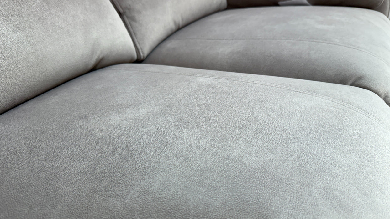 Sofology Bailey Fabric 2 Seater Power Recliner/Headrest in Lifestyle Flecked Nutmeg