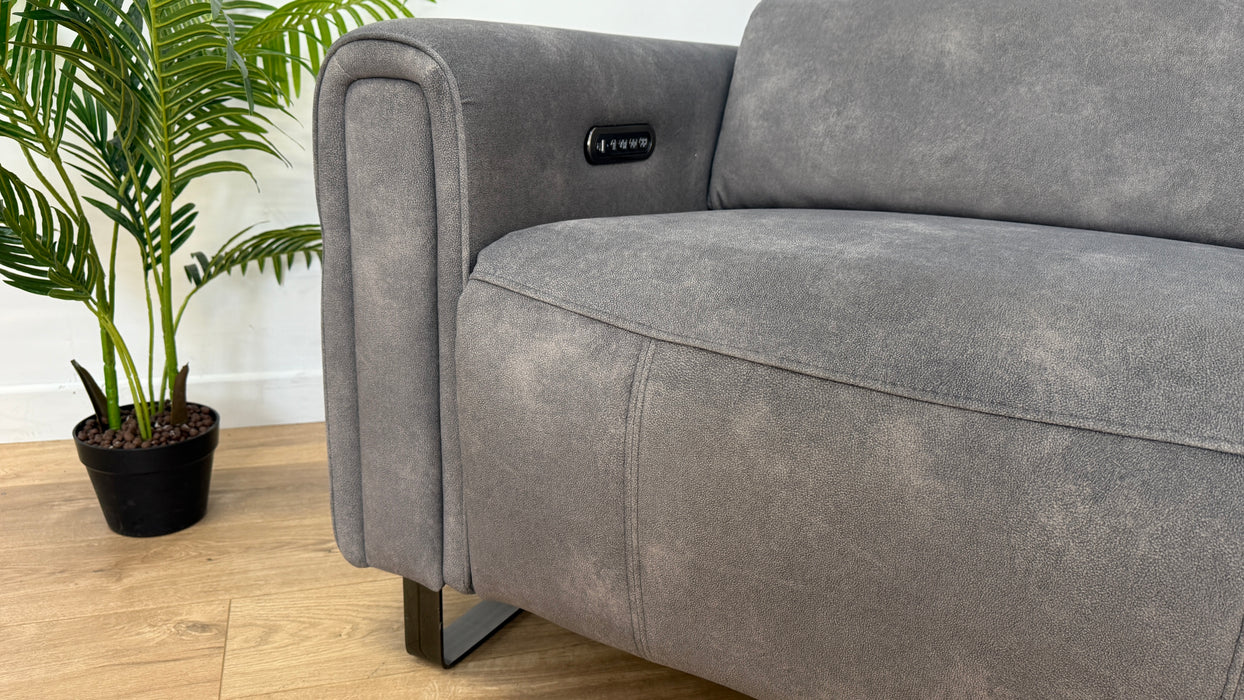 The Ravello 2.5 Seater - Lifestyle Flecked Fabric Charcoal