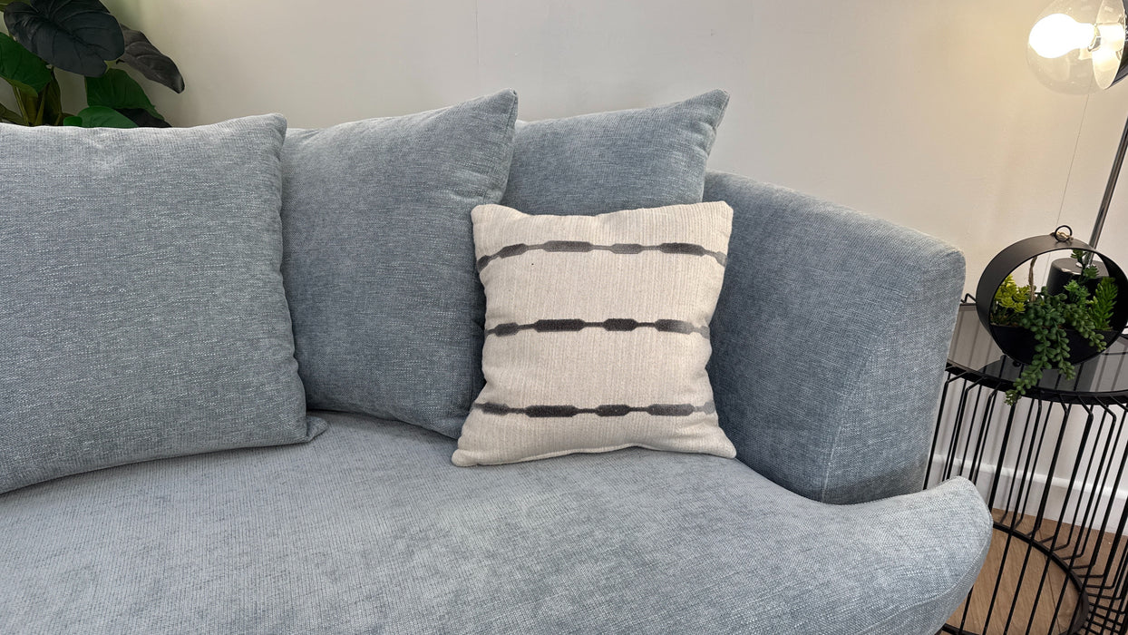 Sofology Chloe 4 Seater Fabric Sofa in Chenille Sky