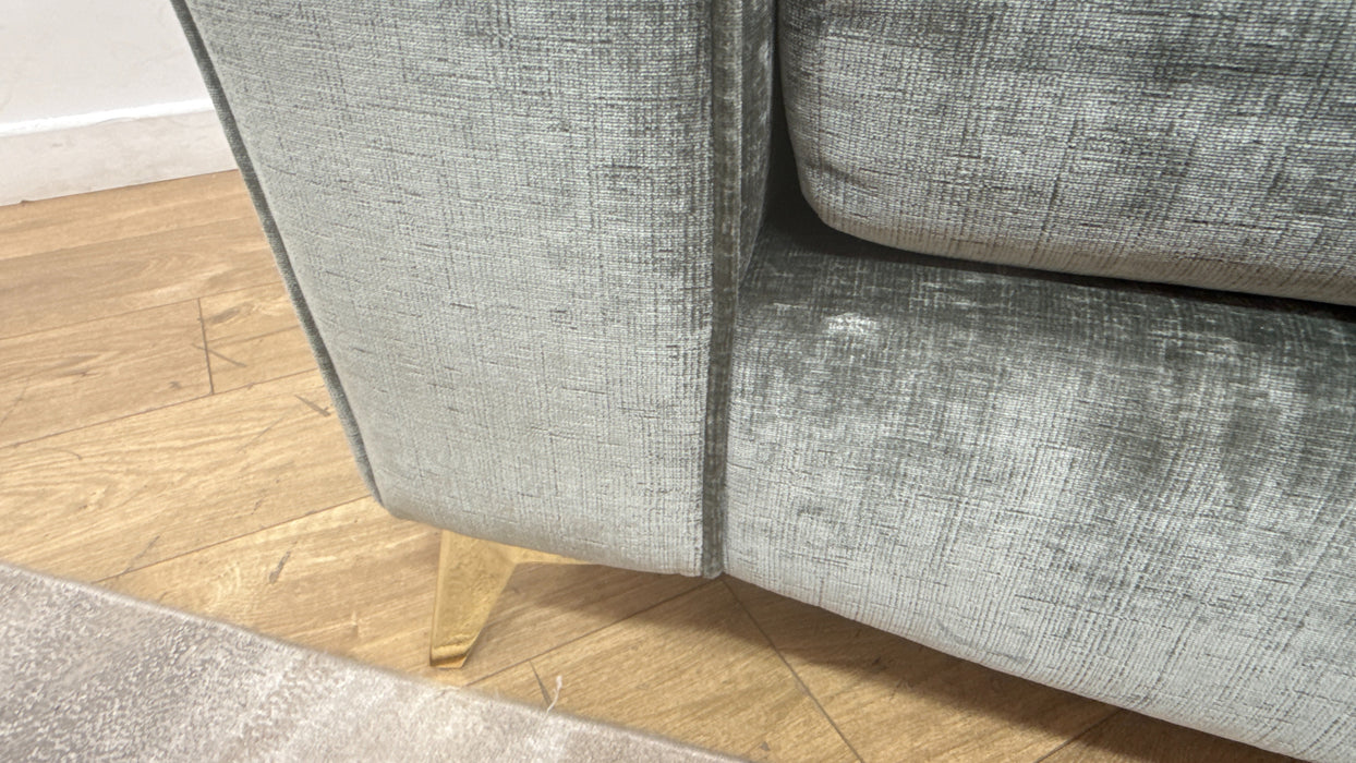 Sofology Luella Fabric Loveseat in Luxe Chenille Alpine Green Mix