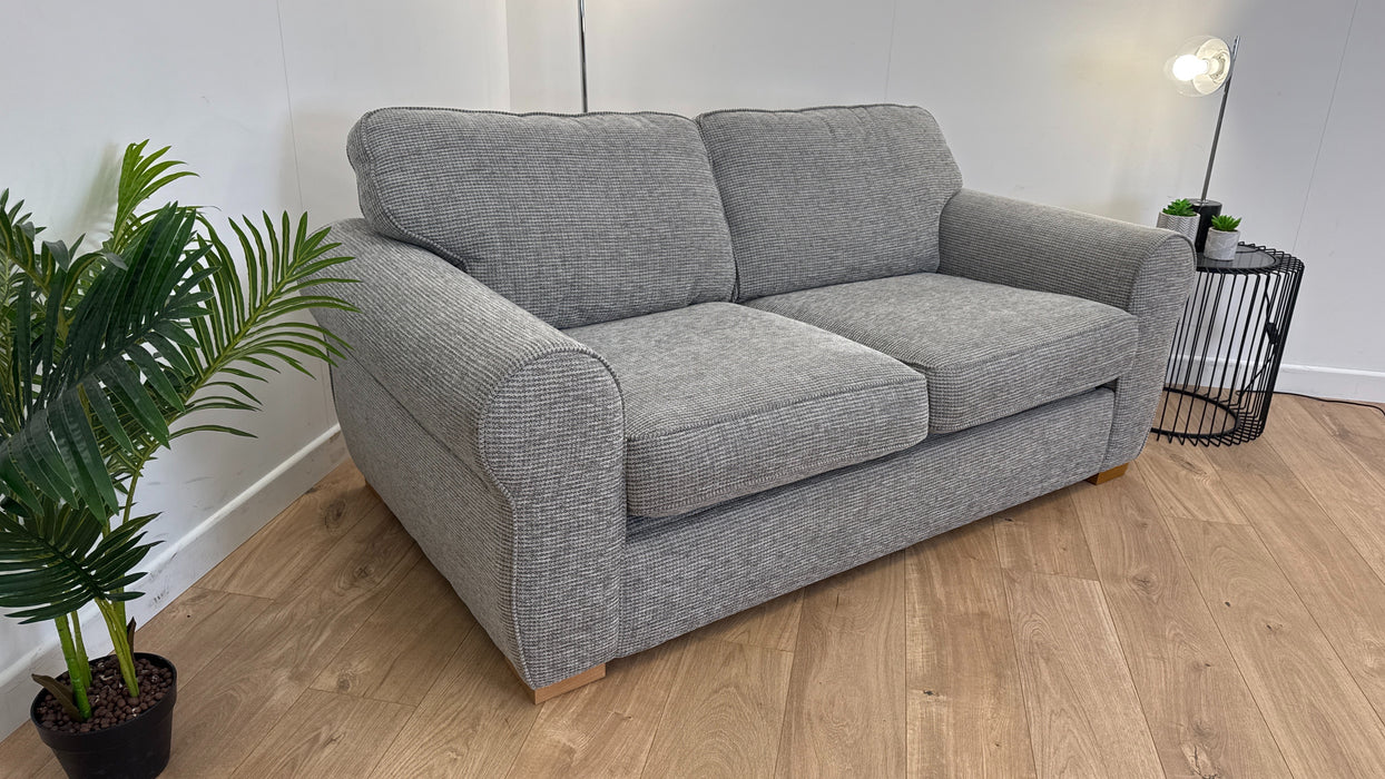 Nimbus 2 Seater - Fabric Sofabed - Padstow Grey/ Coral Mix