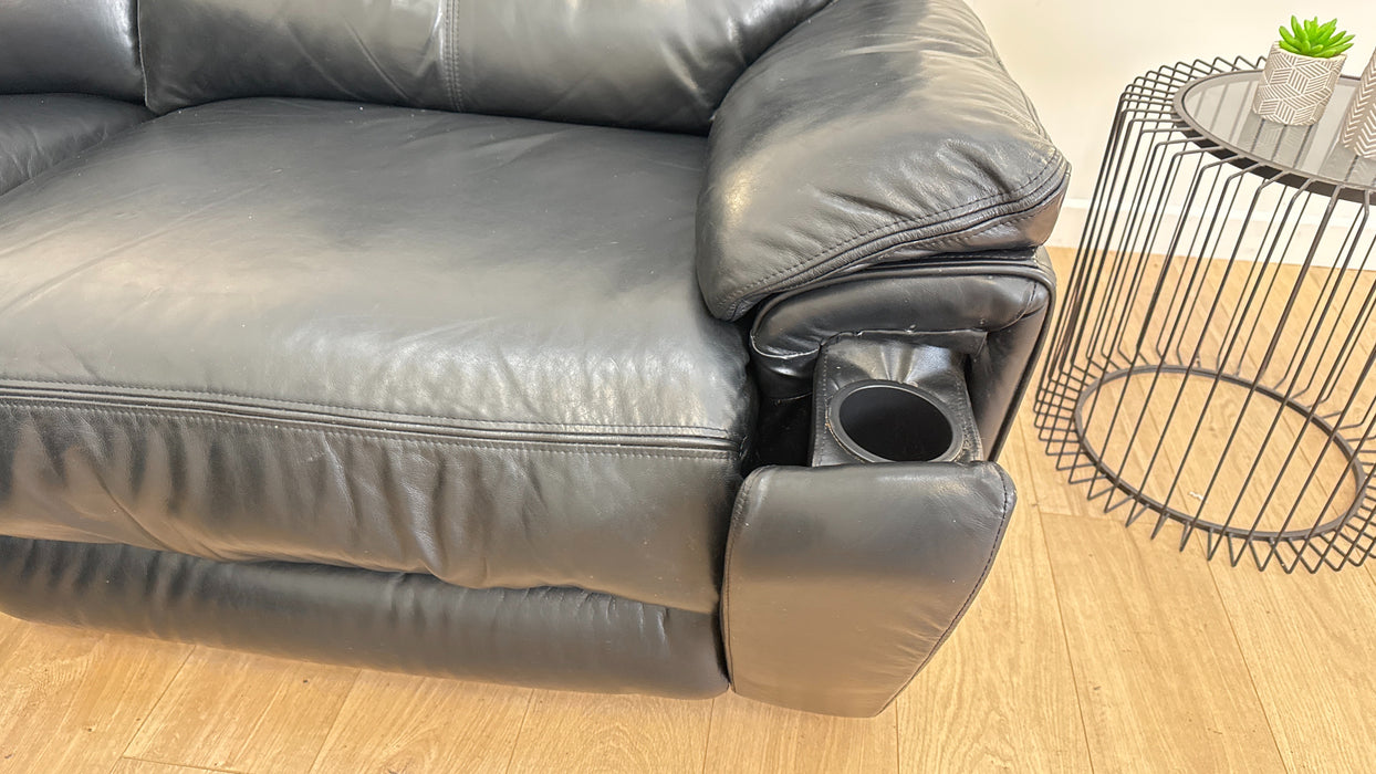 Trek 3 corner 1 Leather Power Recliner.  This sofa is a refurbished and used