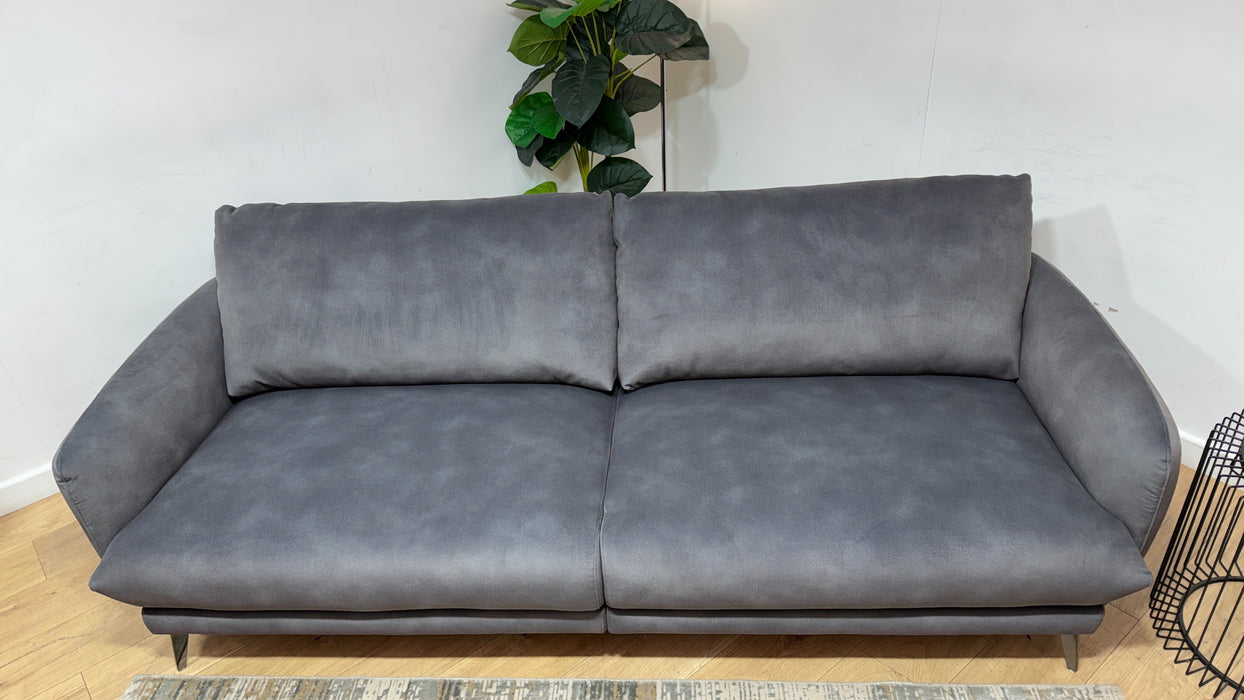 Sofology Adler Fabric 4 Seater Split in Lifestyle Mottled Charcoal