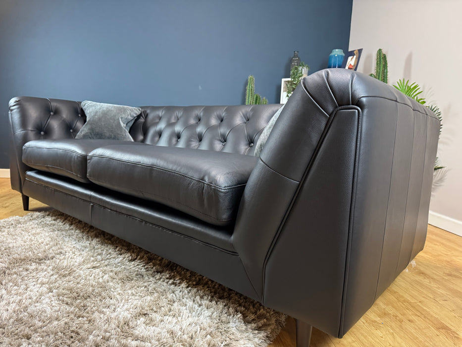 Bridgerton Leather 4 Seater Trusty Supple Black (WA2)