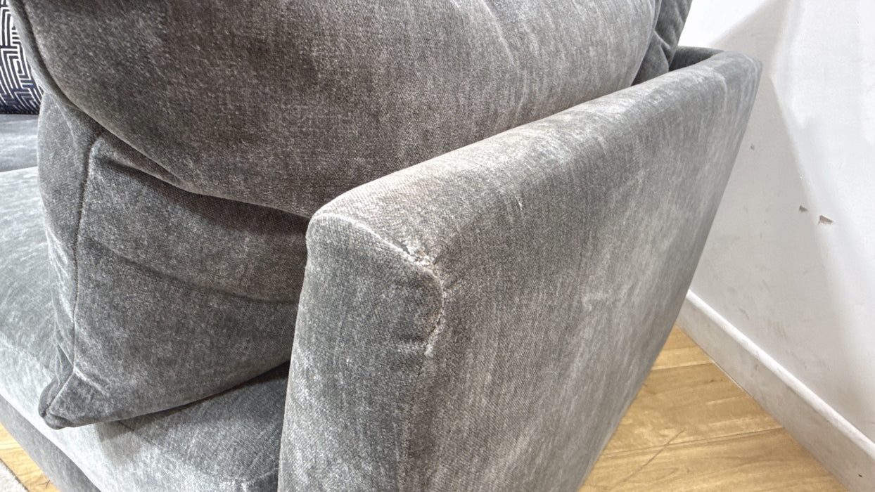 Sofology Tallulah Fabric 3 Seater in Soft Chenille Slate Mix