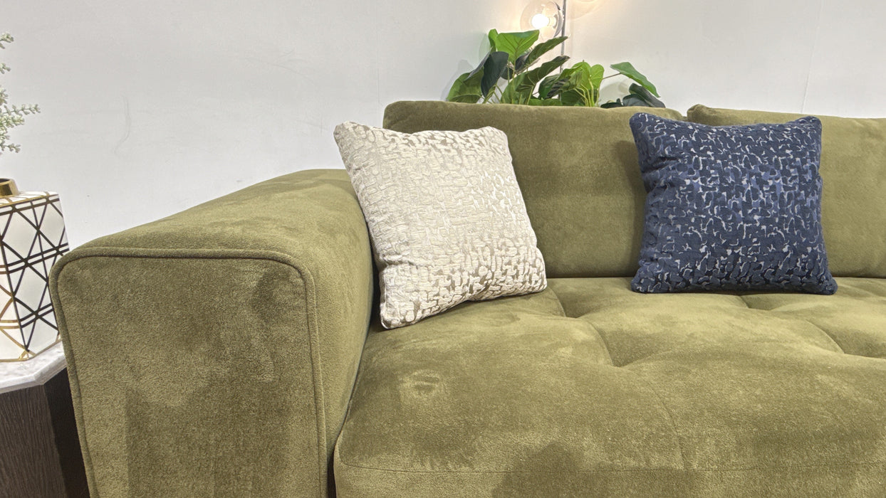 Sofology Ascot Fabric 4 Seater Split Bench Seats in Soft Sherpa Olive Mix