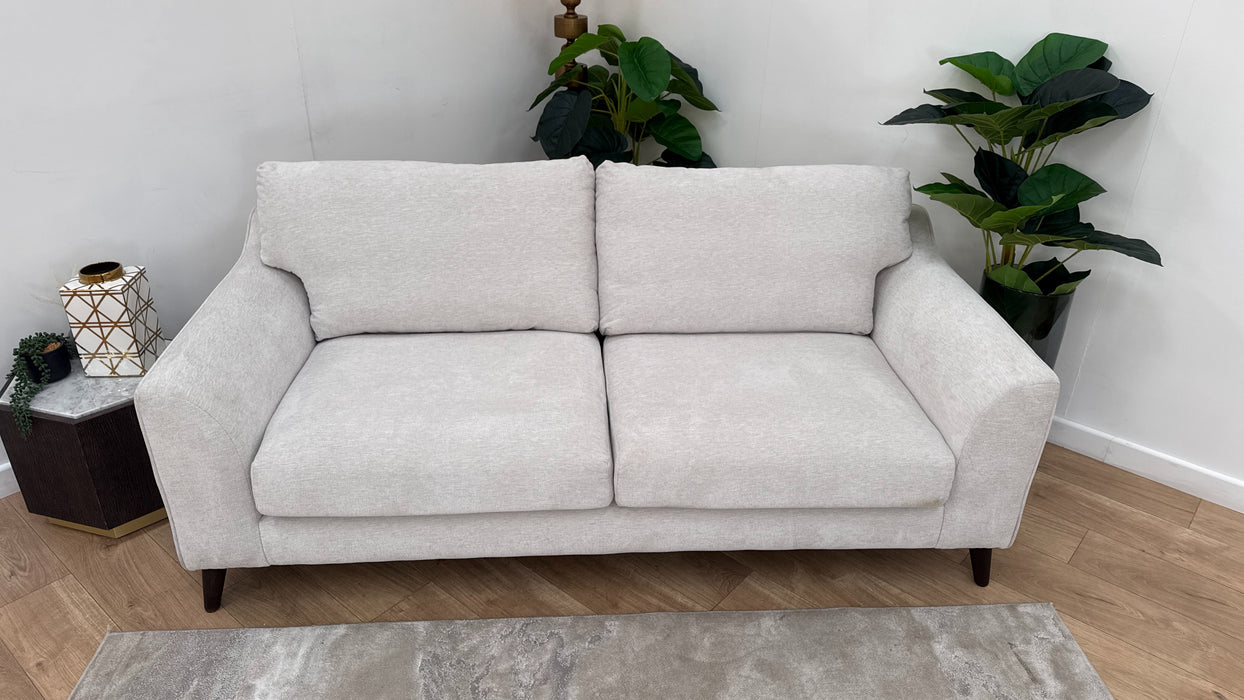Sofology Mayfair Fabric 3 Seater in Linen Look Chenille Mist/Pearl Mix