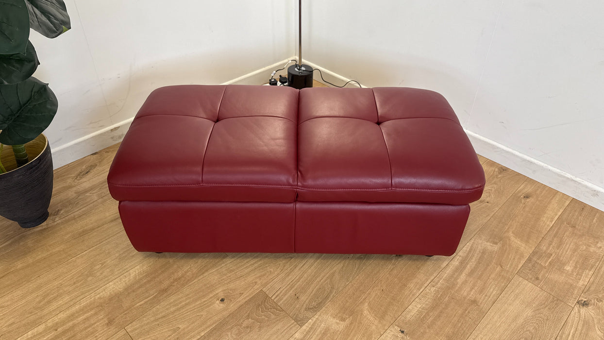 Missouri - Leather Footstool  -