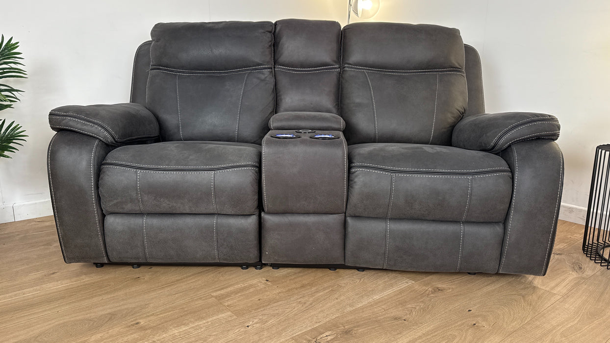 Vinson 2 Seater Power Reclining Sofa + Smart Console