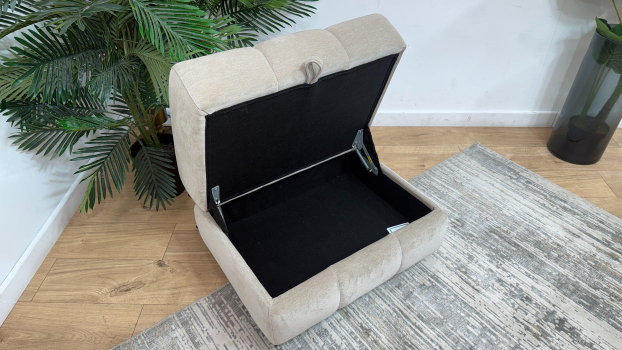 Sofology Fabric Storage Footstool in Mushroom