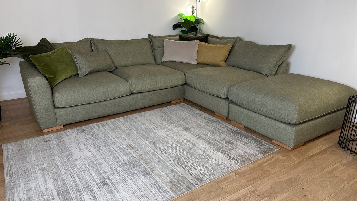 Sofology Gaia Fabric 3 Corner 1.5 Terminal in Buckingham Olive