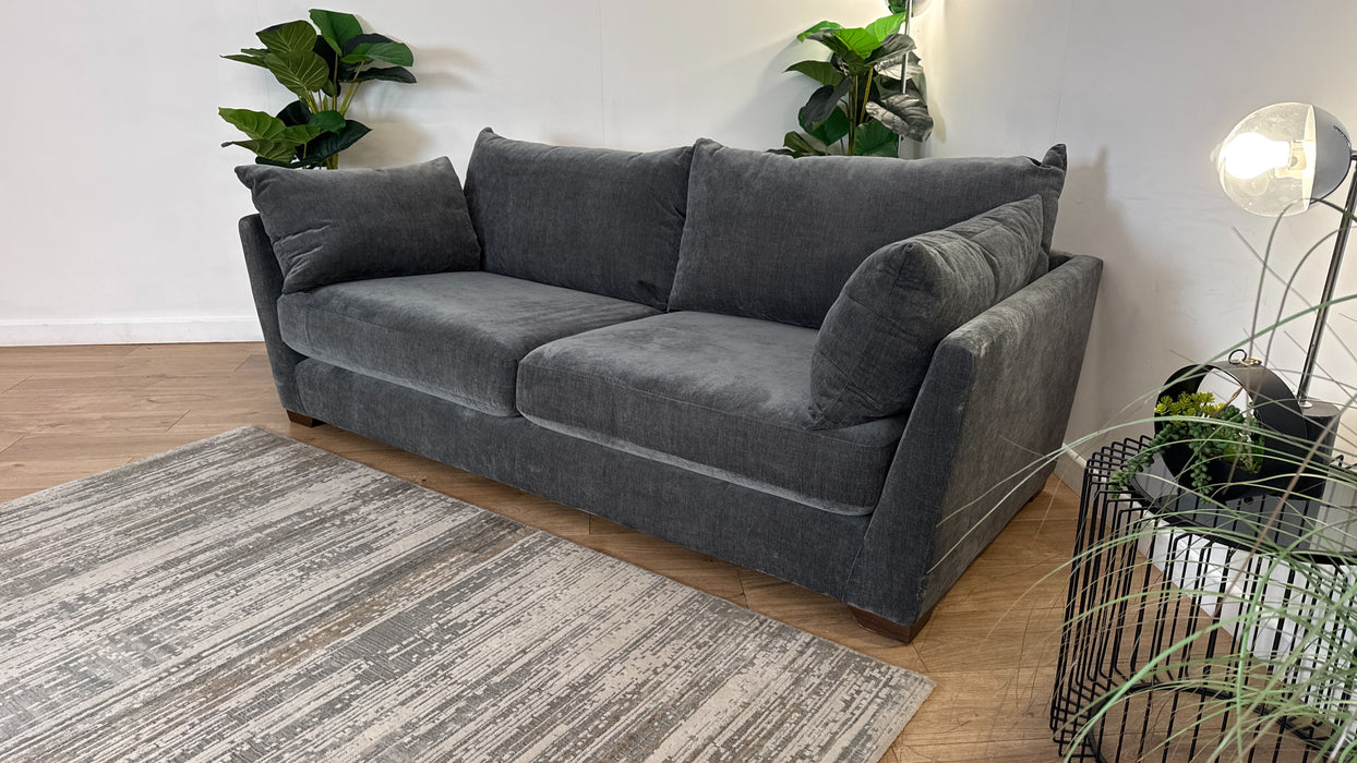 Sofology Tallulah Fabric 3 Seater in Soft Chenille Slate