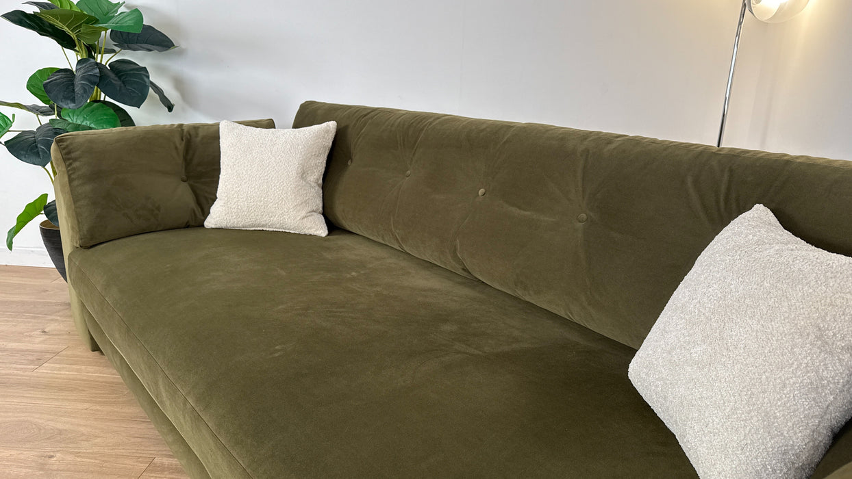 Brompton Grande Sofa - Olive