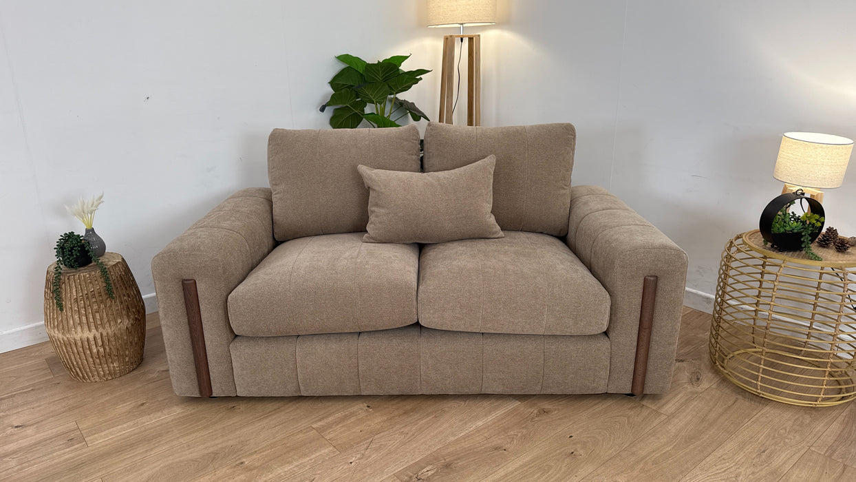 Soho 2 Seater - Fabric Sofa - Boucle Mink /Natural Mix