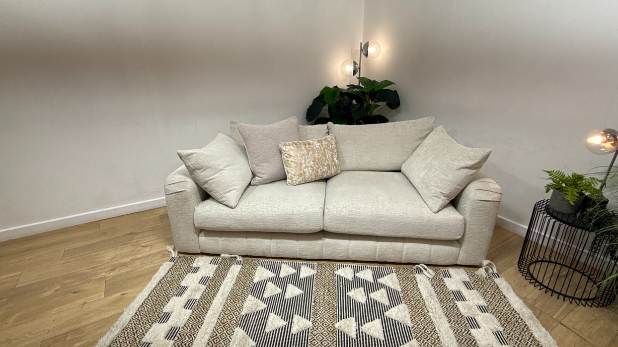 Sofology Westwood Fabric 3 Seater No Trim in Teddy Chenille Mist Mix