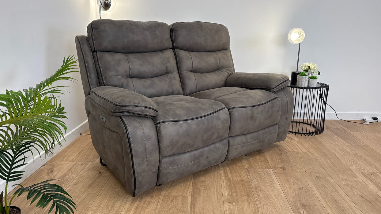 Noah 2 Seater  - Fabric Power Reclining Sofa  -