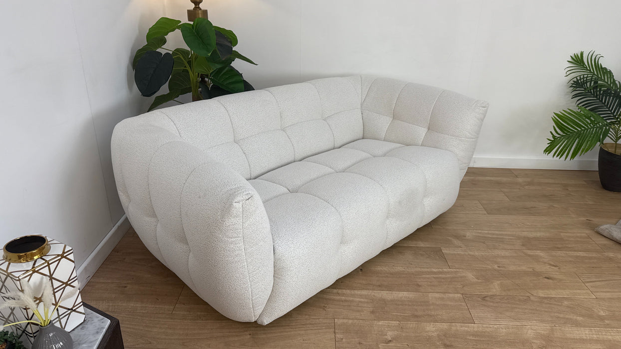 Sofology The Lunar Fabric 2 Seater in Woven Boucle Linen