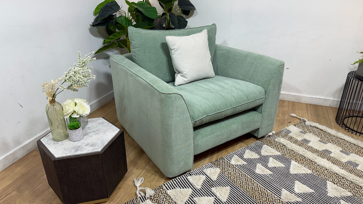 Sofology The Ziggy Fabric Chair in Eucalyptus Mix