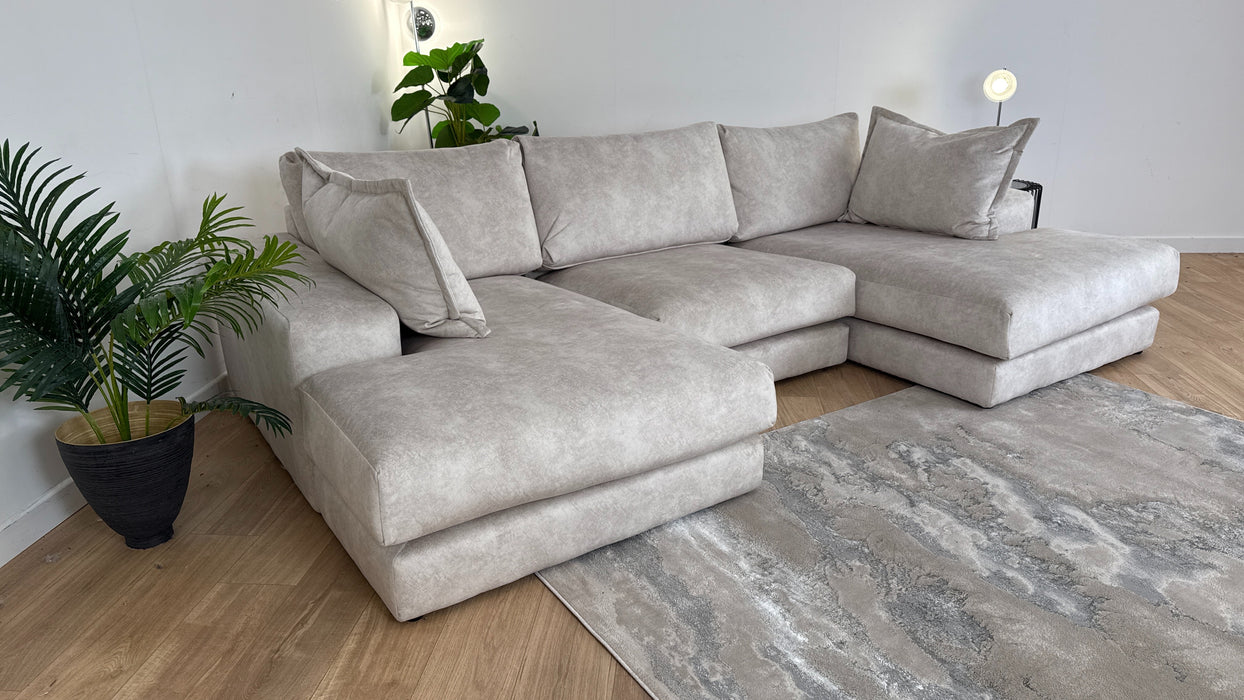 Rest Double Chaise Fabric Sofa