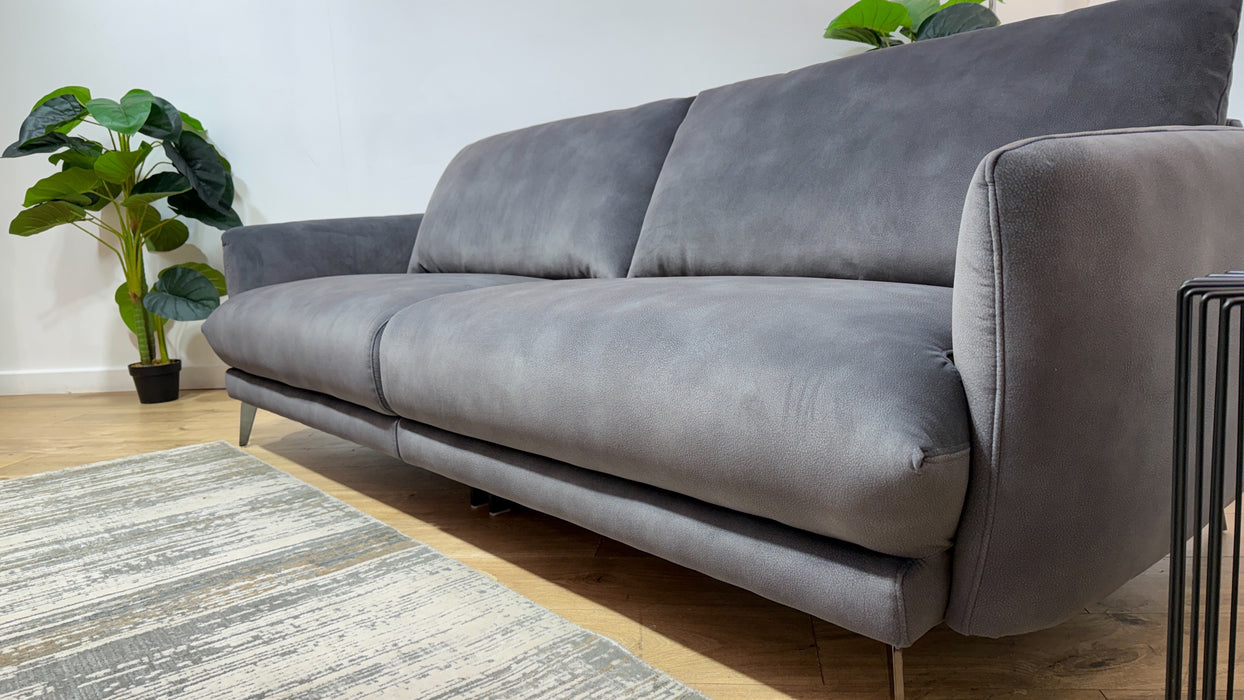 Sofology Adler Fabric 4 Seater Split in Lifestyle Mottled Charcoal