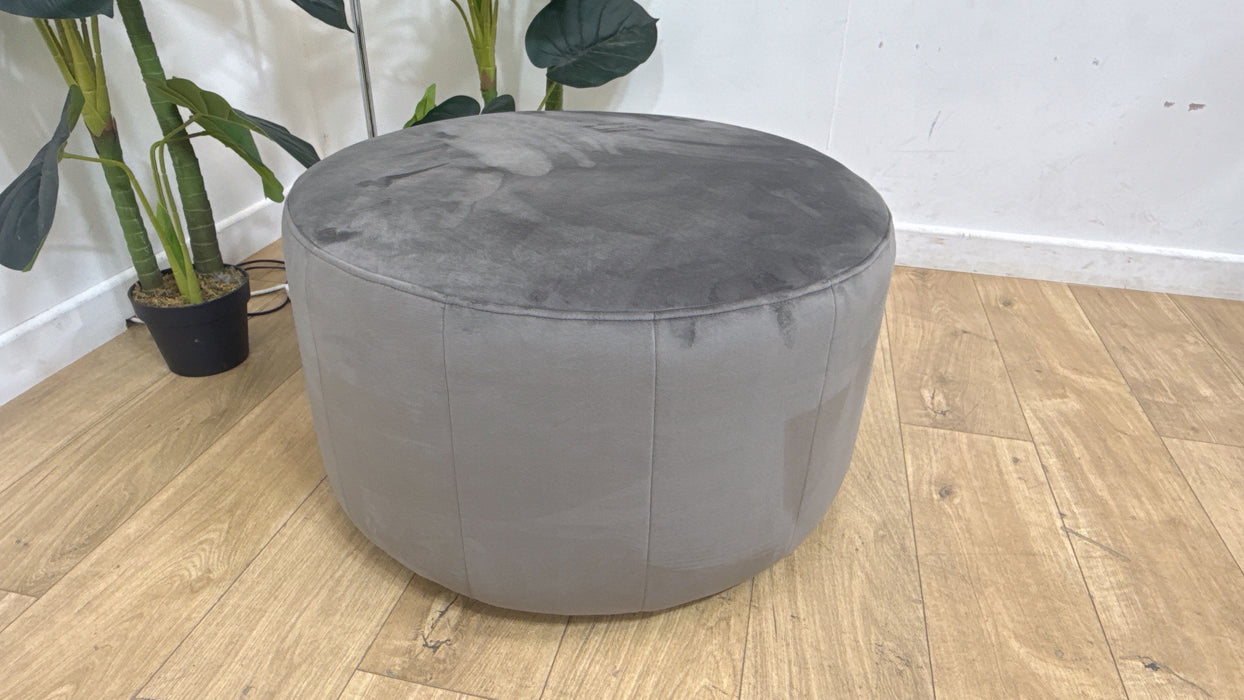 Sofology The Fitzrovia Footstool in Velvet Slate