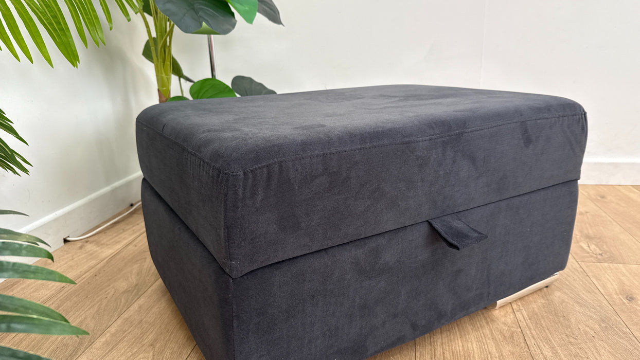 DFS Freya Storage Footstool in Black
