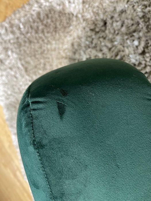 Islington Mini Footstool Sleek Green Fabric (WA2)