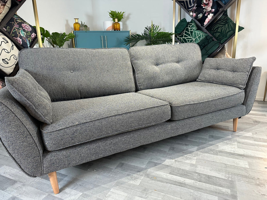 Zinc 4 Seat Fabric Sofa Blue — The Sofa Clearance Outlet