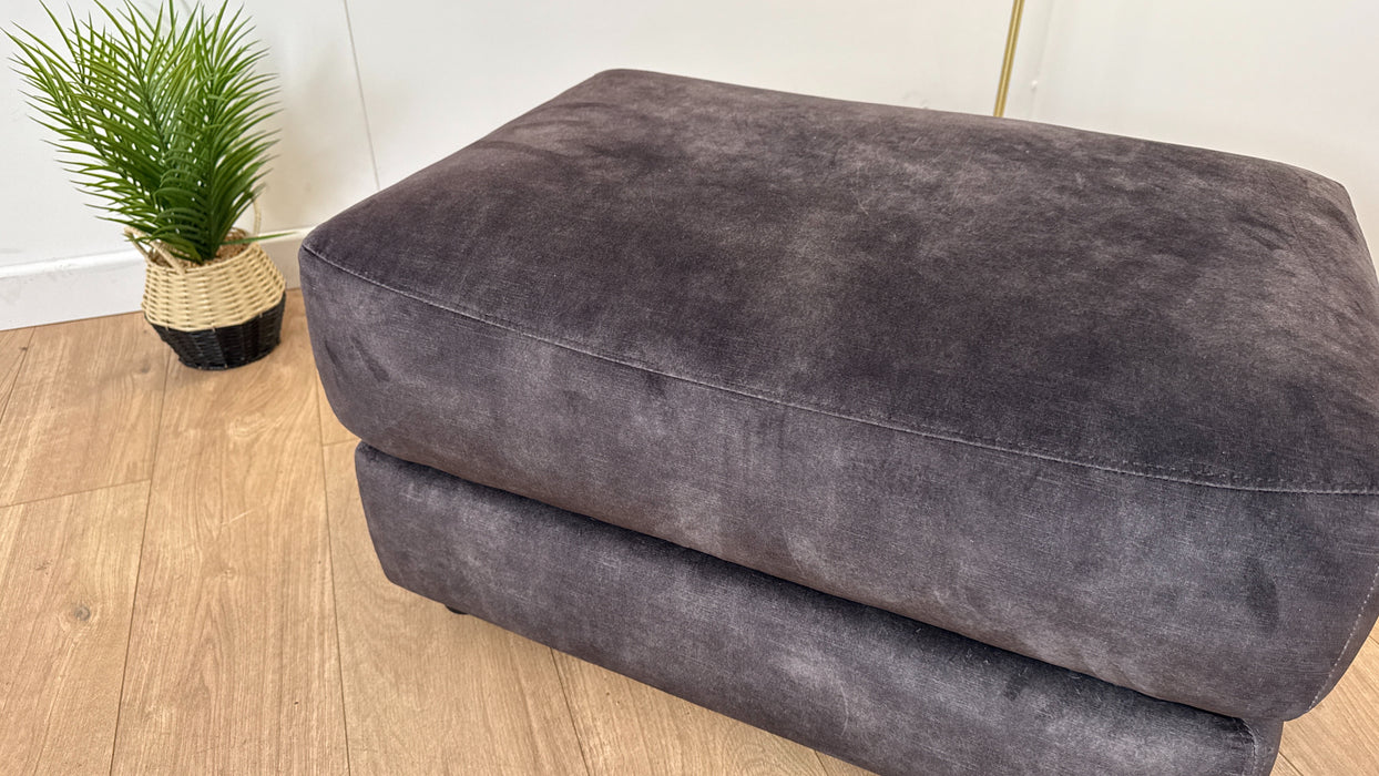 Radleigh Footstool - Fabric - Decent Charcoal