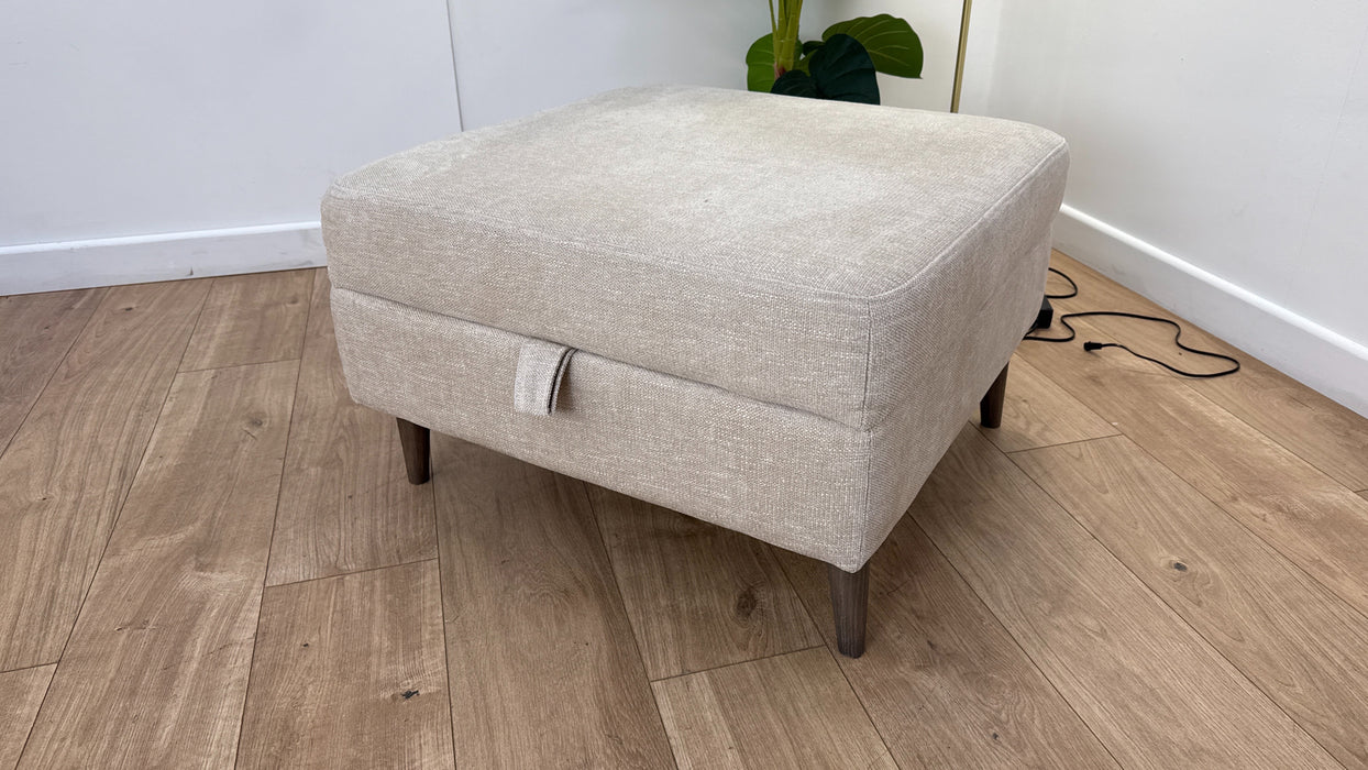 Sofology The Hackney Footstool in Dapple Natural All Over