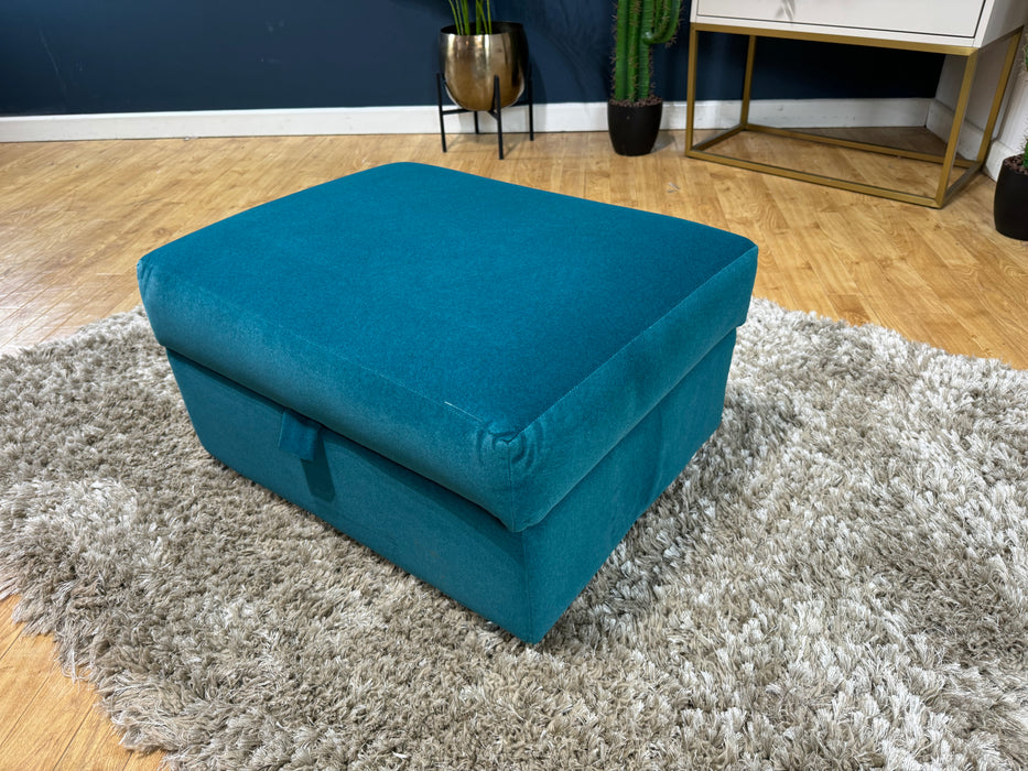 Finchley Storage Footstool Nordic Teal ( WA2 )