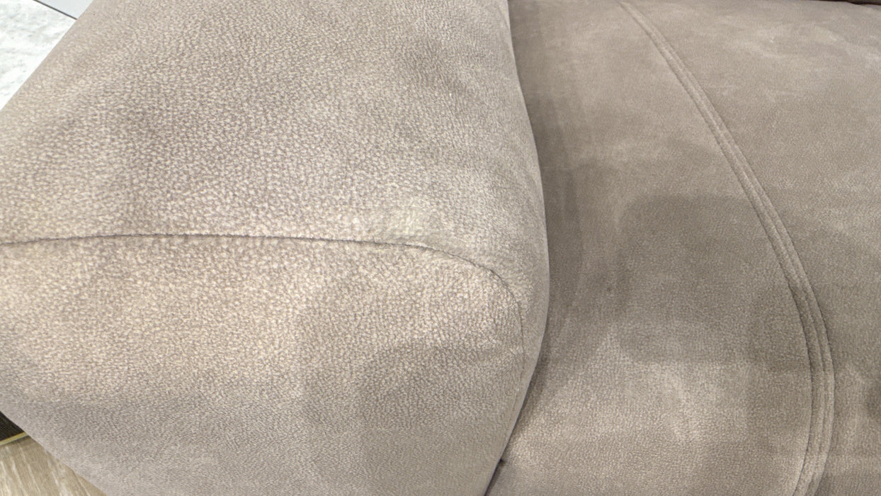 Sofology Allure Fabric 2 Seater Power Recliner/Headrest Heated Seats Lumbar Support in Lifestyle Flecked Fabric Nutmeg