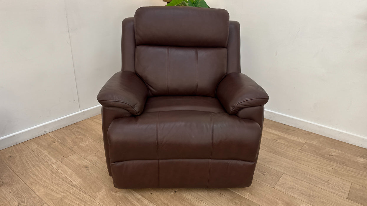 Sofology Gracie Leather Chair in Expresso