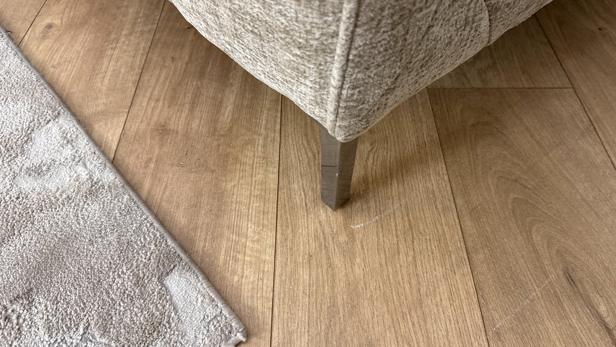 Sofology Rococo Fabric 3 Seater Full Back in Rococo Chunky Chenille Grey