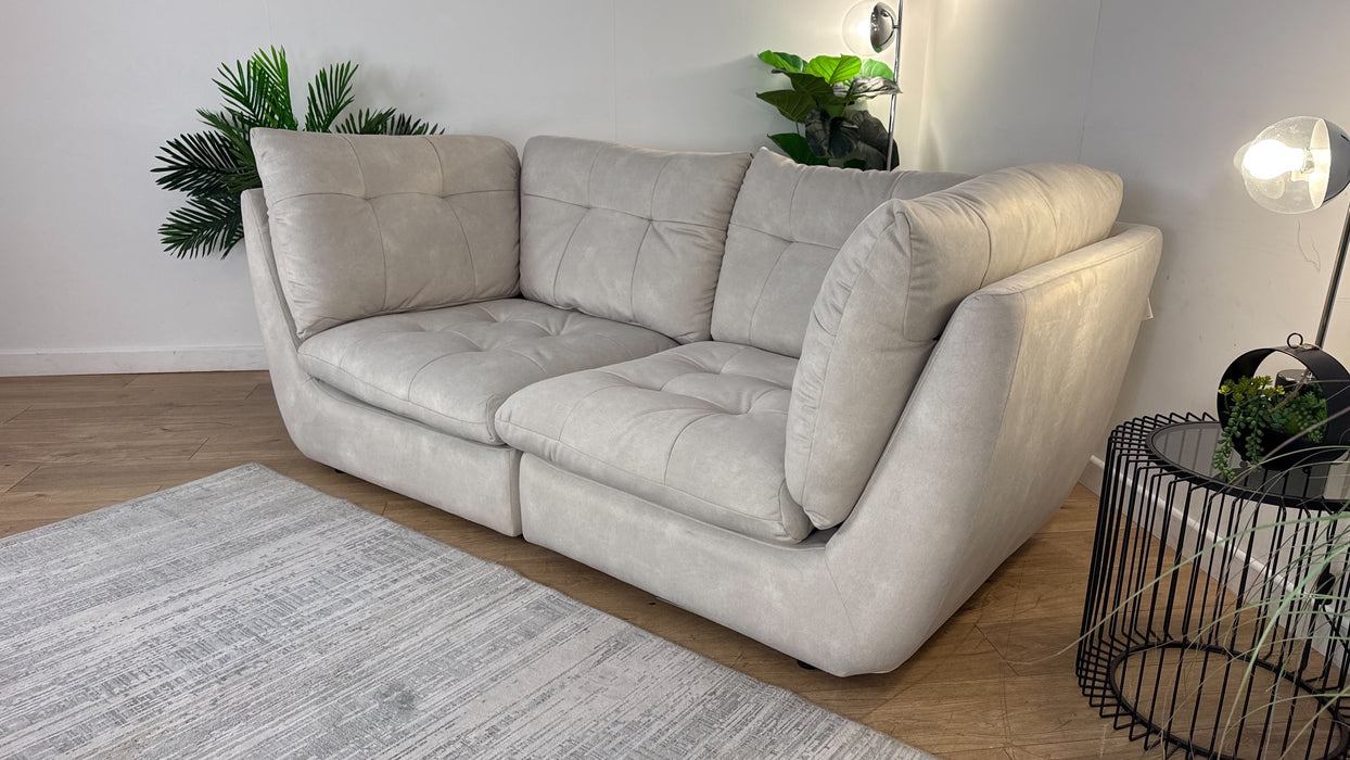 Sofology The Cocoon Fabric 3 Seater in Ivory