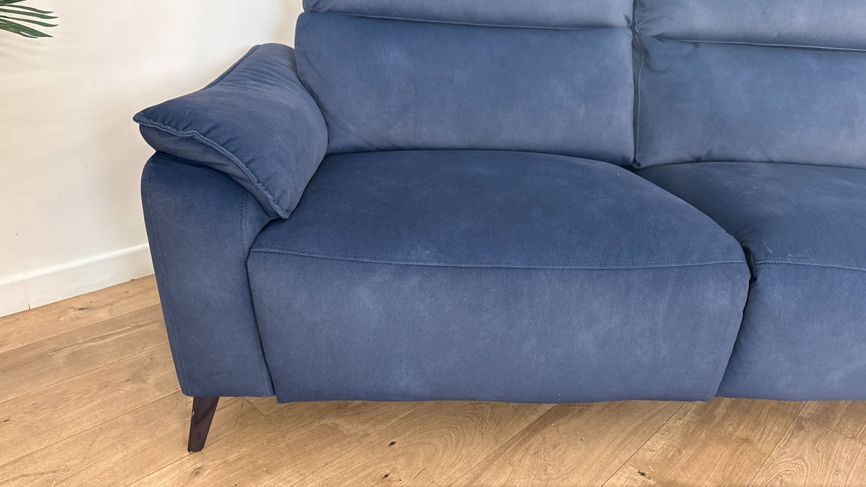 Sofology The Arlo Fabric 2.5 Seater Power Recliner in Lifestyle Flecked Navy