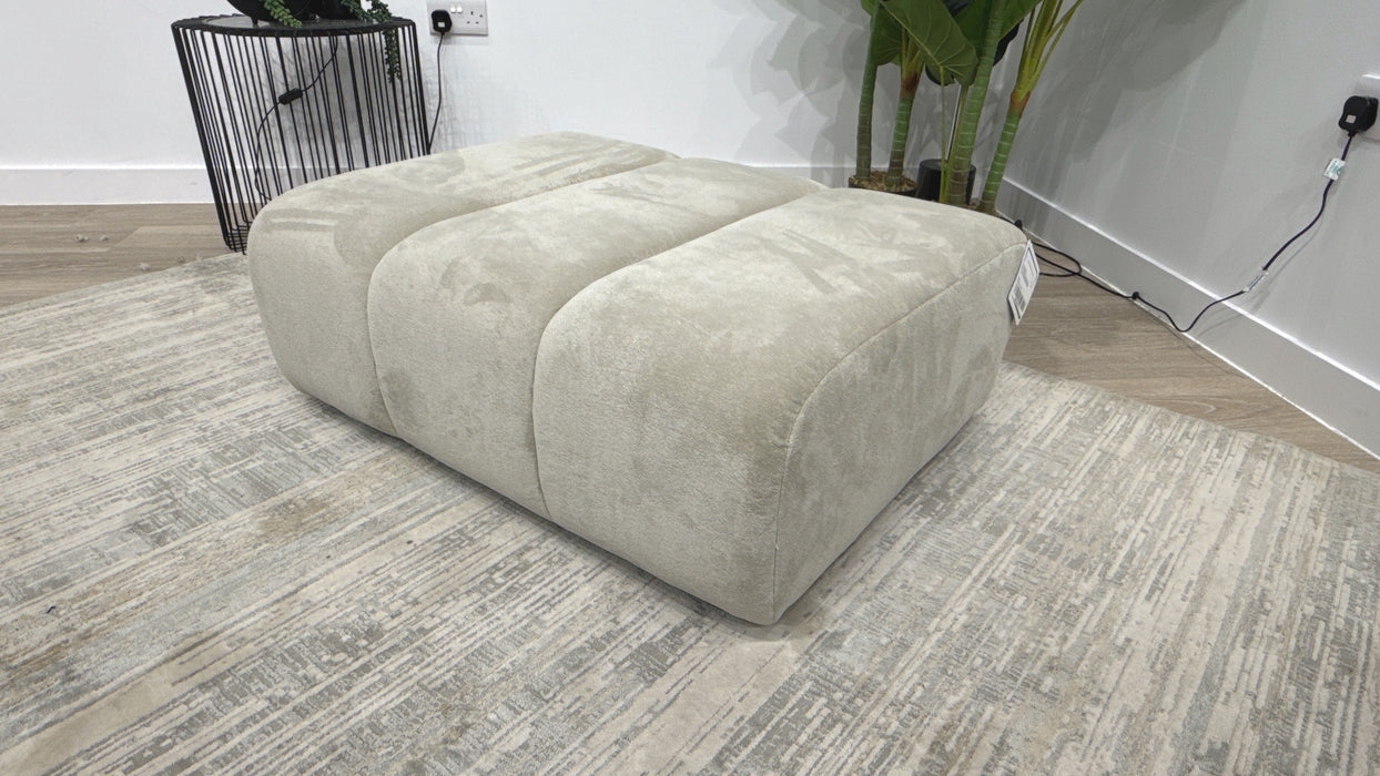 Sofology Waldorf Fabric Storage Footstool in Stone