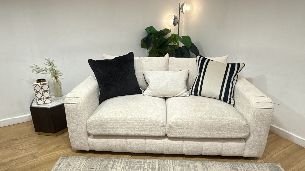 Sofology Westwood Fabric 2 Seater No Trim in Soft Boucle Ecru Mix