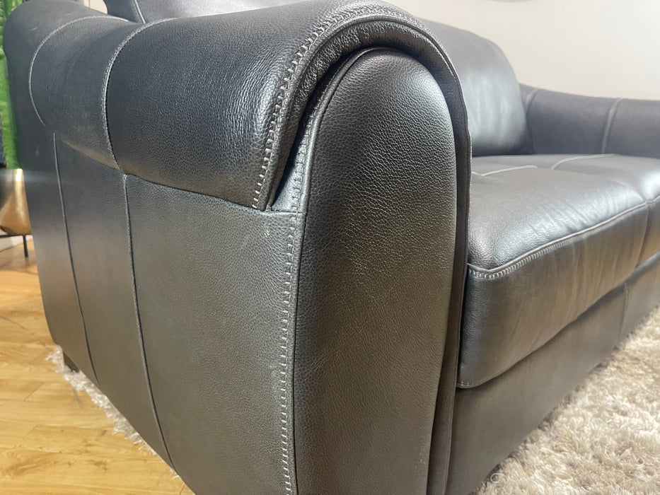 Galleria 2.5 Seater Sofa Apollo Grey Leather (WA2)