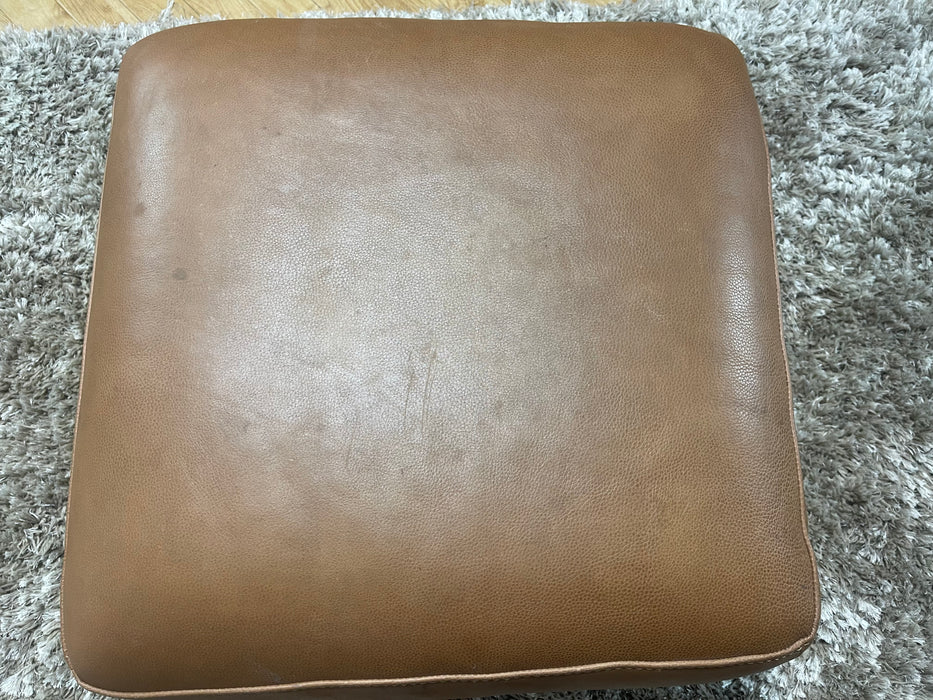 Santino Leather Footstool - Apollo Tan (WA2)