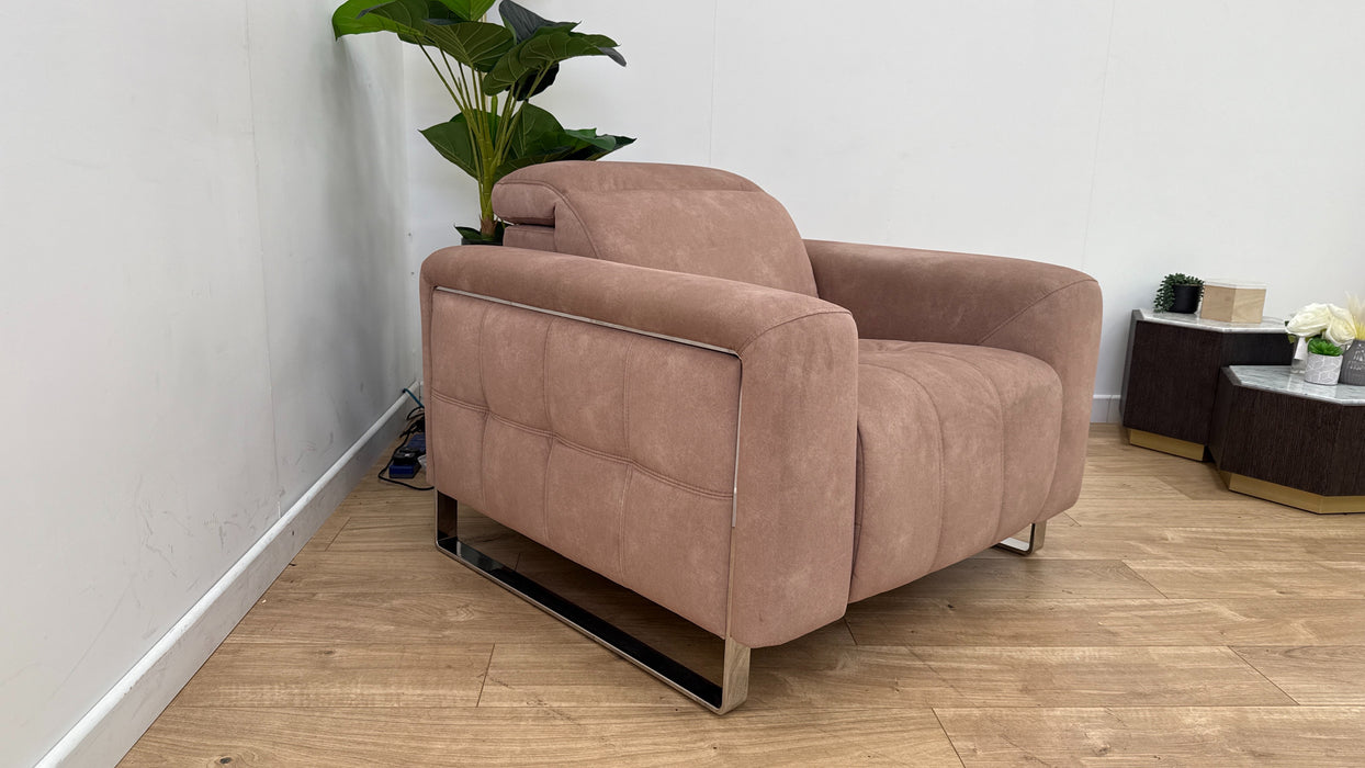 Sofology The Marvella Fabric Recliner Chair in Lifestyle Flecked Sand