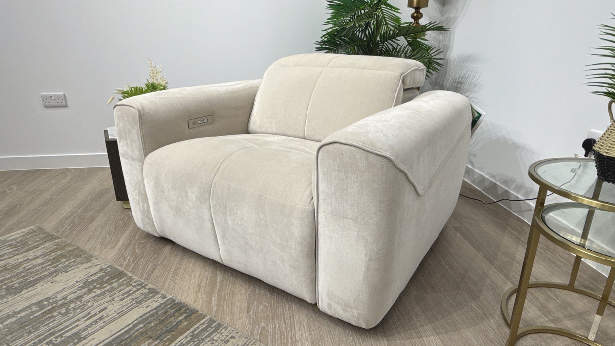 Sofology Riviera Fabric Loveseat in Relaxed Chenille Cotton