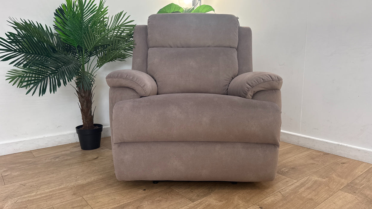 Sofology Gracie Fabric Chair Power Recliner  in Lifestyle Flecked Nutmeg