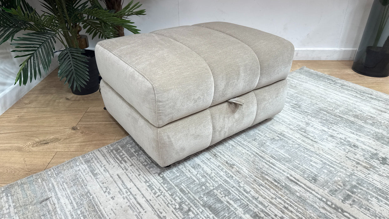 Sofology Fabric Storage Footstool in Mushroom