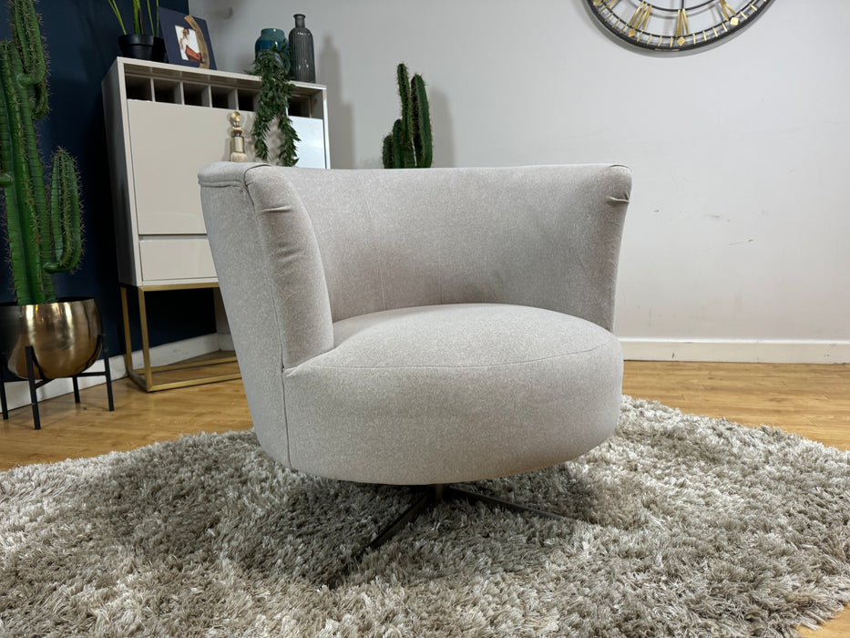 Islington Swivel Chair Nordic Mink Fabric (WA2)