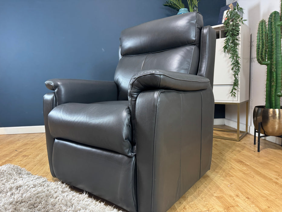 Parker Leather Rise and Tilt / Power Recliner - Trusty Sheen Black - ( WA2 )