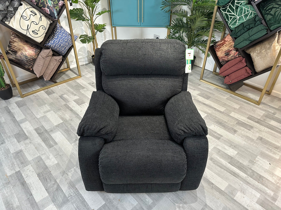 Newbury 1 Seat - Fabric Man Rec Chair - Midnight