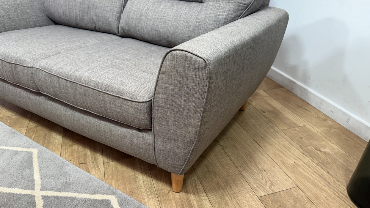 Sofology Hetty Fabric 2 Seater Full Back in Linoso Slate